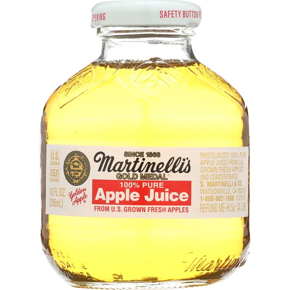 Martinellis Apple Juice, 10 ounce -- 24 Per Case.
