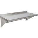 John Boos 18 Gauge Stainless Steel Wall Shelf with Pot Rack, 108 x 12 inch.