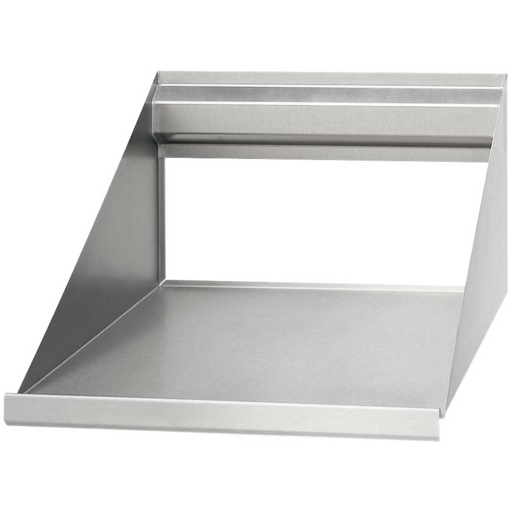John Boos 16 Gauge Stainless Steel Microwave Wall Shelf, 24 x 21 1/8 x 15 inch.