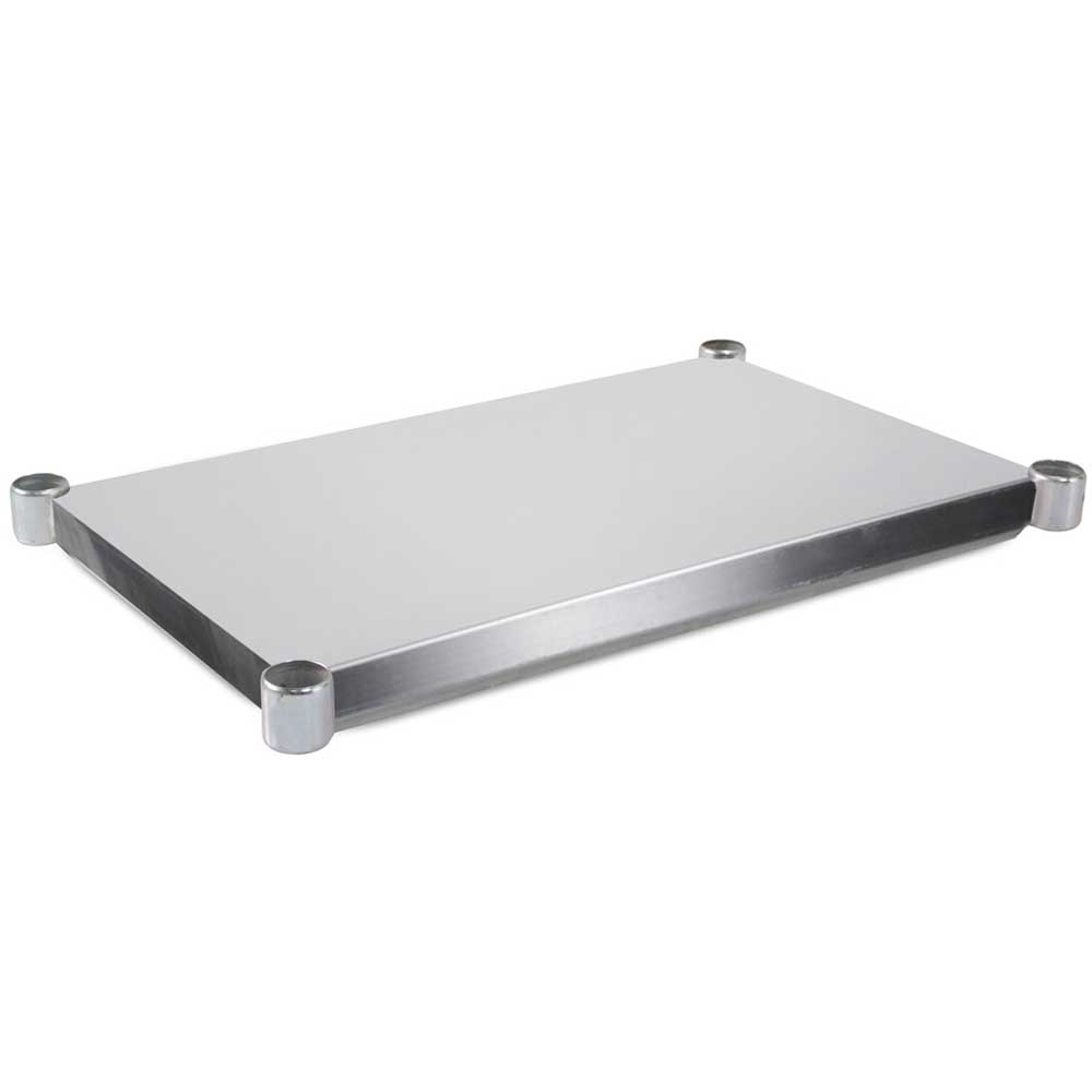 John Boos 16 Gauge Stainless Steel 300 Series Lower Shelves for Dishtable, 108 inch Length.