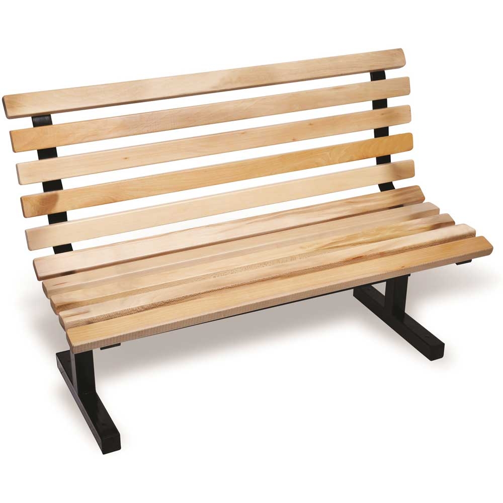 John Boos Maple Park Bench with Back, 48 inch.