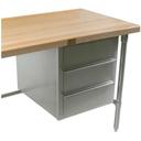 John Boos Stainless Steel 3 Tier Drawer for Enclosed Base Table, 21 x 19 1/2 x 24 inch.