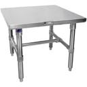 John Boos 16 Gauge Stainless Steel Base and Bracing Flat Top Machine Stand, 24 x 20 inch.