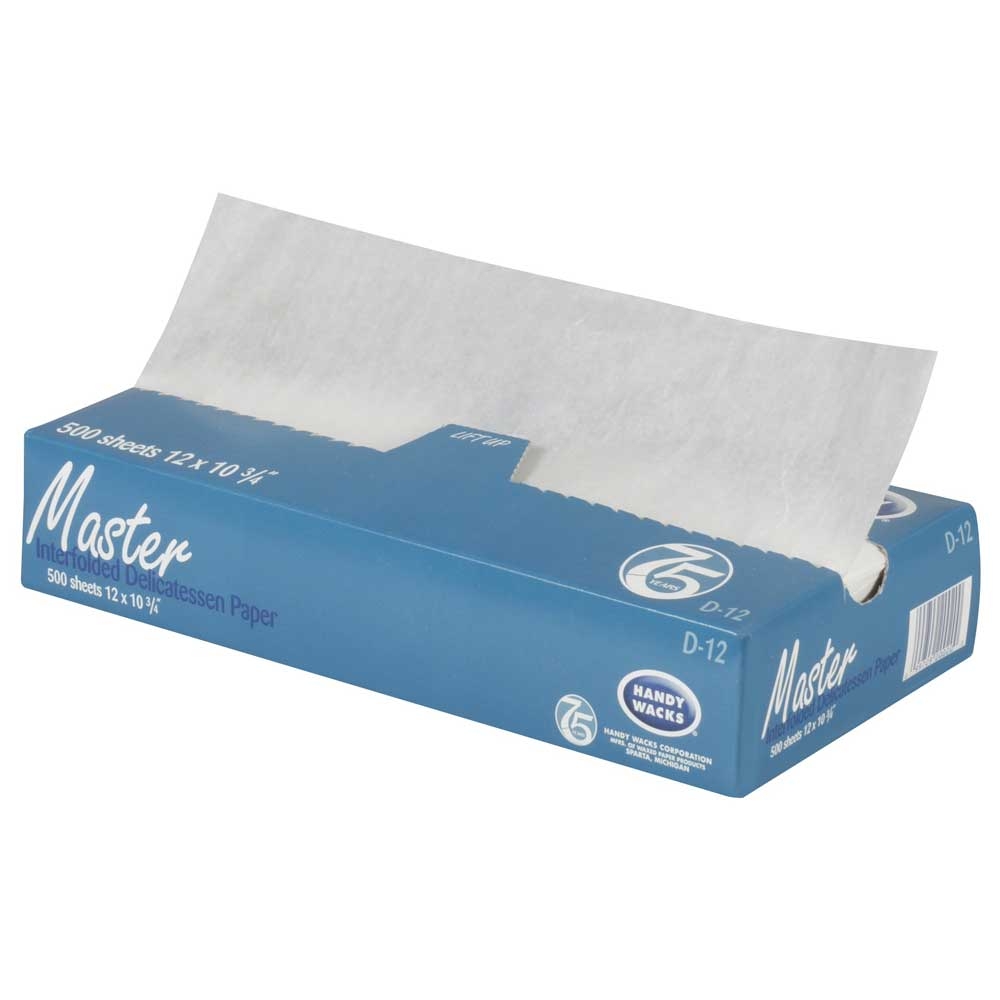 12X10.75 Interfolded Deli Premium Grade Tissue -- 12 case -- 500 count