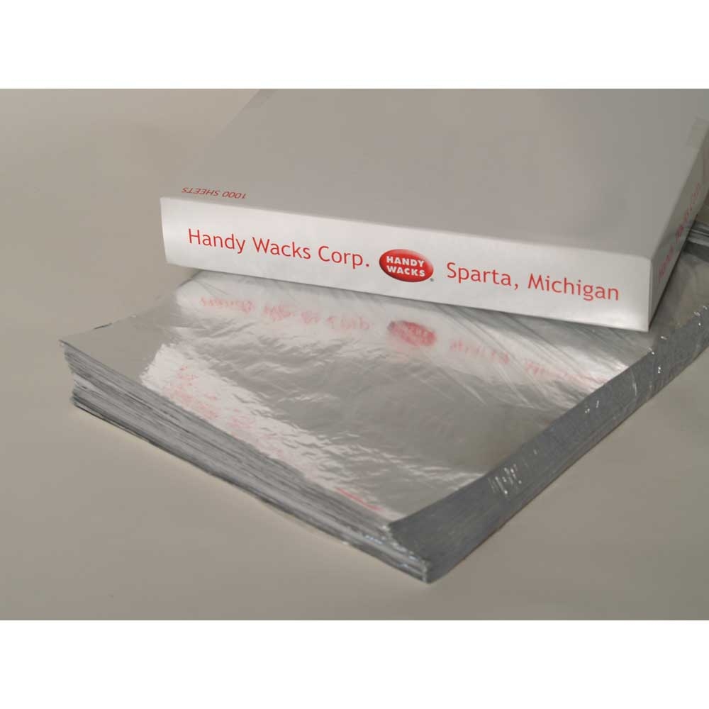 Handy Wacks Foil Laminated Sandwich Wrap, 16 x 14 inch - 500 per pack -- 2 packs per case.