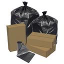Pitt Plastics EcoStrong Black 38 x 58 1.35 Mil Can Liner Roll -- 100 per case.