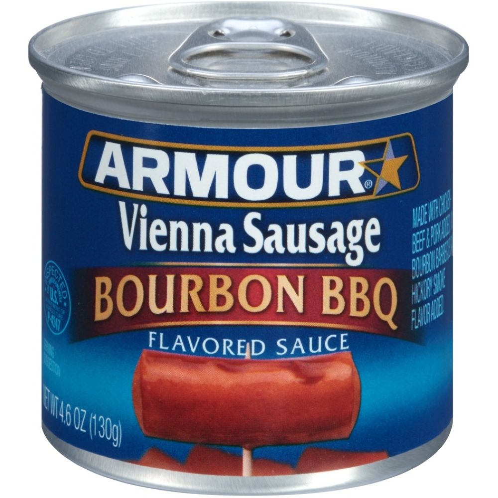 Armour Bourbon BBQ Flavored Sauce Vienna Sausage, 4.6 Ounce -- 24 per case.