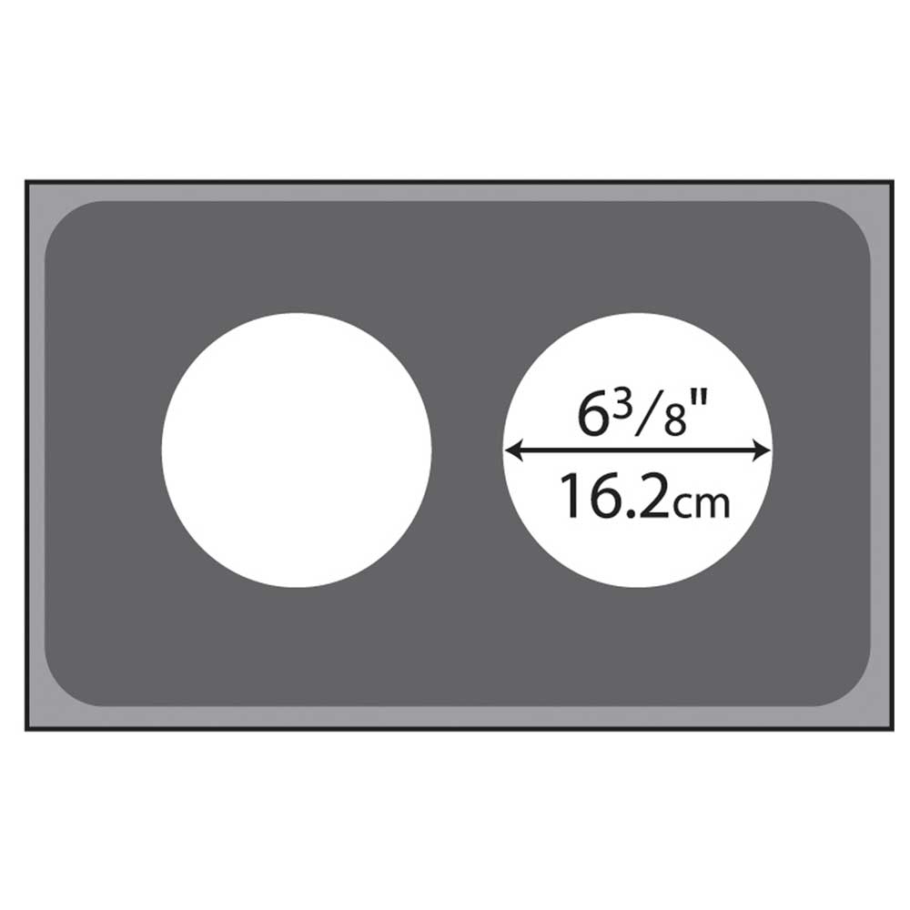 Vollrath Adaptor Plate, 2 6.375 inch -- 4 per case.
