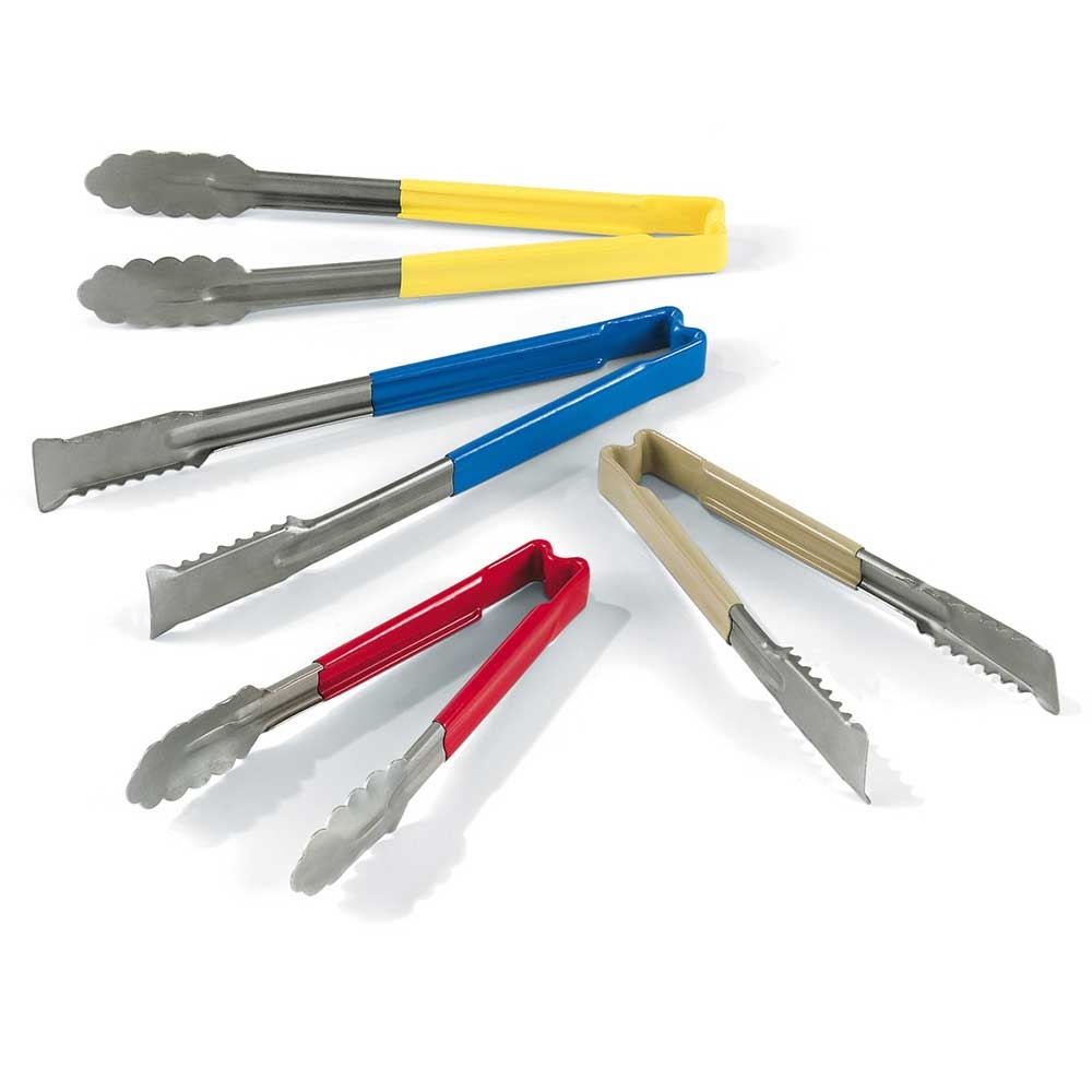 Vollrath VersaGrip One-Piece Color-Coded Kool-Touch Tan Tong, 16 x 16 inch -- 12 per case.