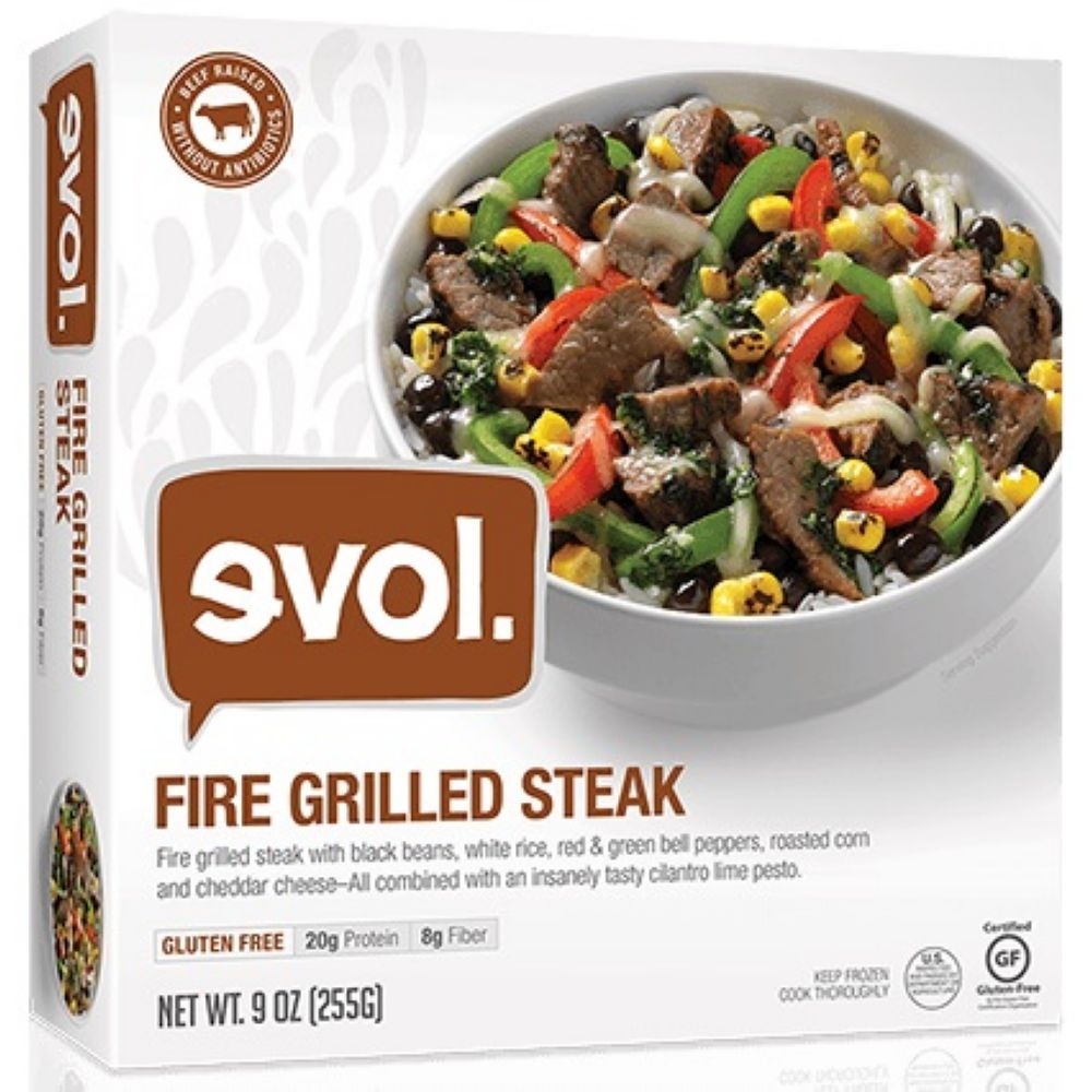 Evol Fire Grilled Steak Single Serve Meal, 9 Ounce -- 8 per case.