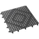 Winco Dark Smoke Interlocking Bar Mat, 12 x 12 inch -- 12 per case.