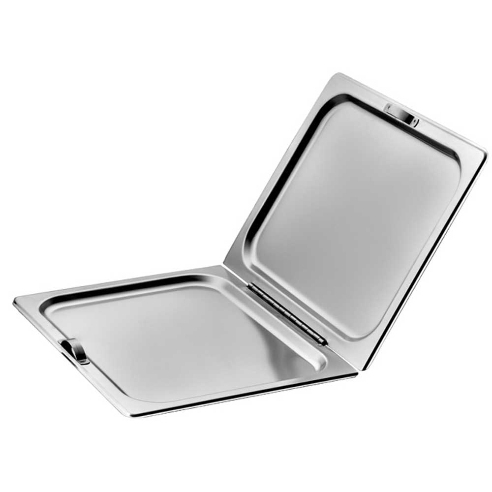 Winco Stainless Steel Full Size Flat Hinged Cover Only -- 6 per case.