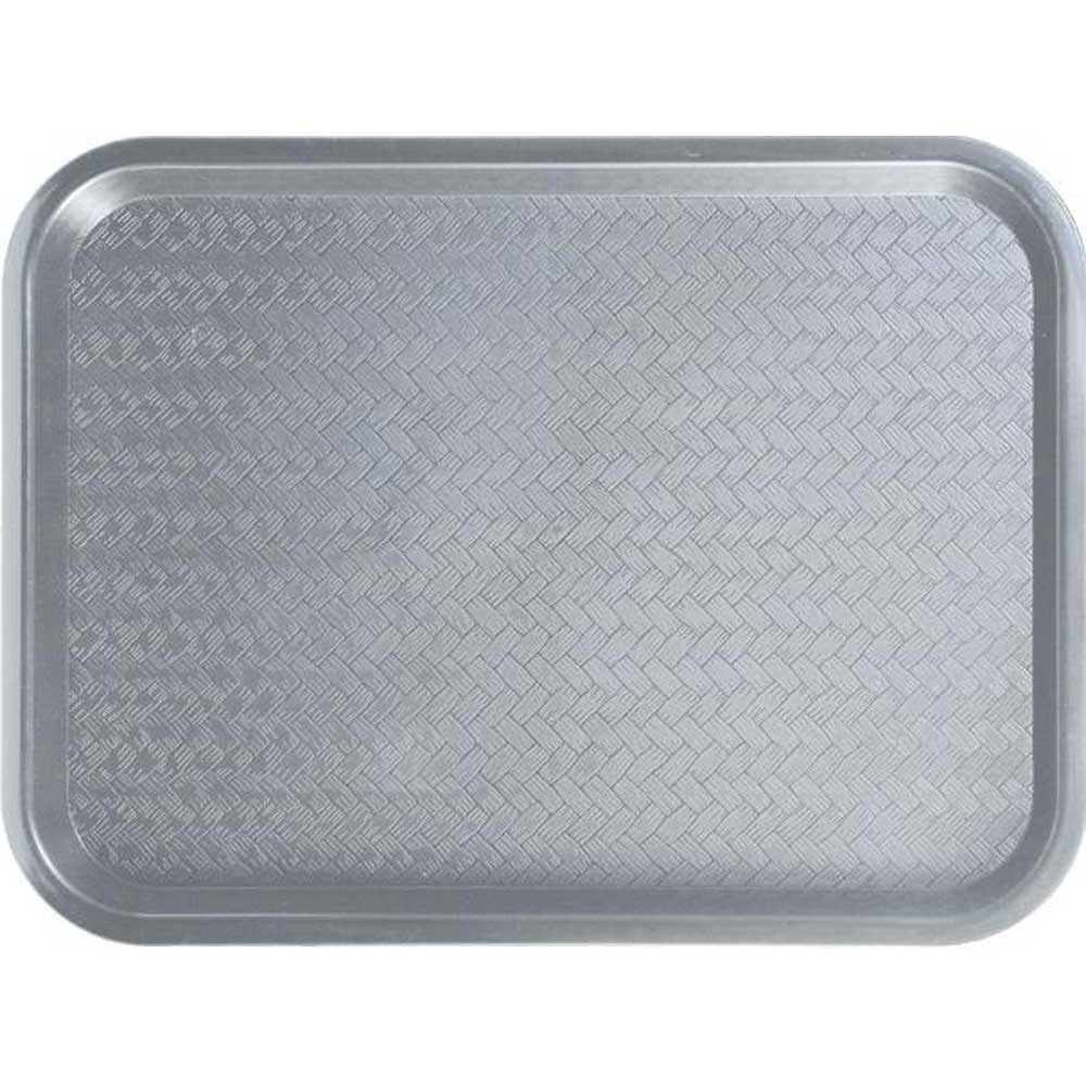 Winco Plastic Gray Fast Food Tray, 12 x 16 inch -- 12 per case.