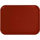 Winco Plastic Burgundy Fast Food Tray, 12 x 16 inch -- 12 per case.