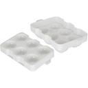 Winco 6 Compartment Round Ice Cube Tray -- 12 per case.