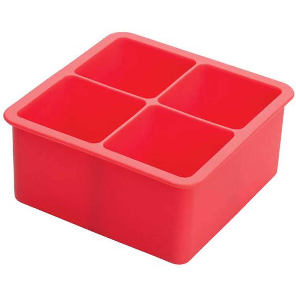 Winco Silicone 4 Compartments Ice Cube Tray -- 12 per case.