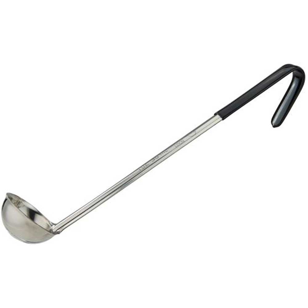 Winco Prime Stainless Steel One Piece Ladle with Purple Handle, 1 Ounce -- 12 per case.