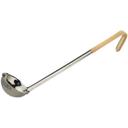 Winco Prime Stainless Steel One Piece Ladle with Tan Handle, 3 Ounce -- 12 per case.