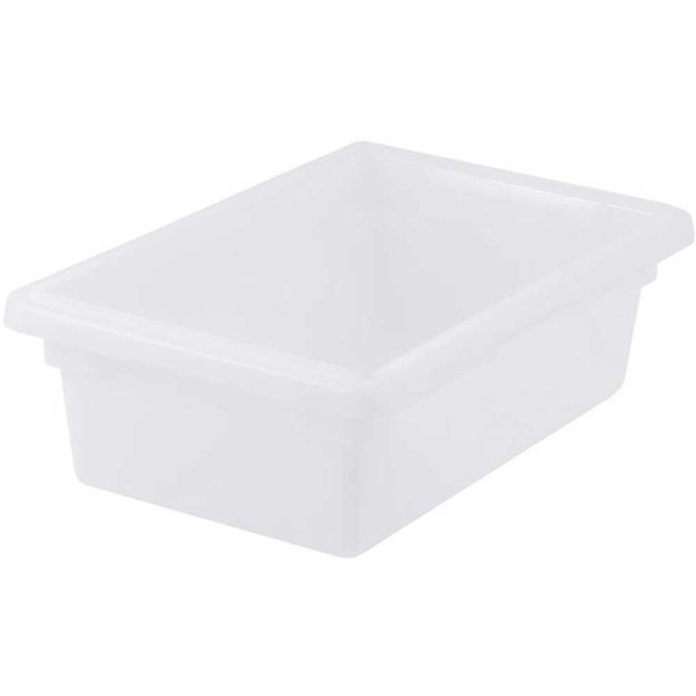 Winco Polypropylene White Half Size Food Storage Box, 18 x 12 x 6 inch -- 6 per case.