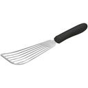 Winco Black Polypropylene Handle Fish Spatula, 6 3/4 x 3 1/4 inch Blade -- 12 per case.