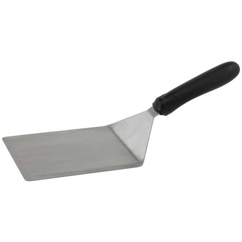 Winco Extra Heavy Cutting Edge Turner with Black Polypropylene Handle, 5 x 6 inch Blade -- 12 per case.