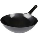 Winco Black Carbon Steel Wok with Integrated Handle, 14 inch -- 12 per case.