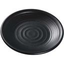 Yanco Asian Style Melamine Round Black Pearl Plate, 6 inch Diameter -- 48 per case.