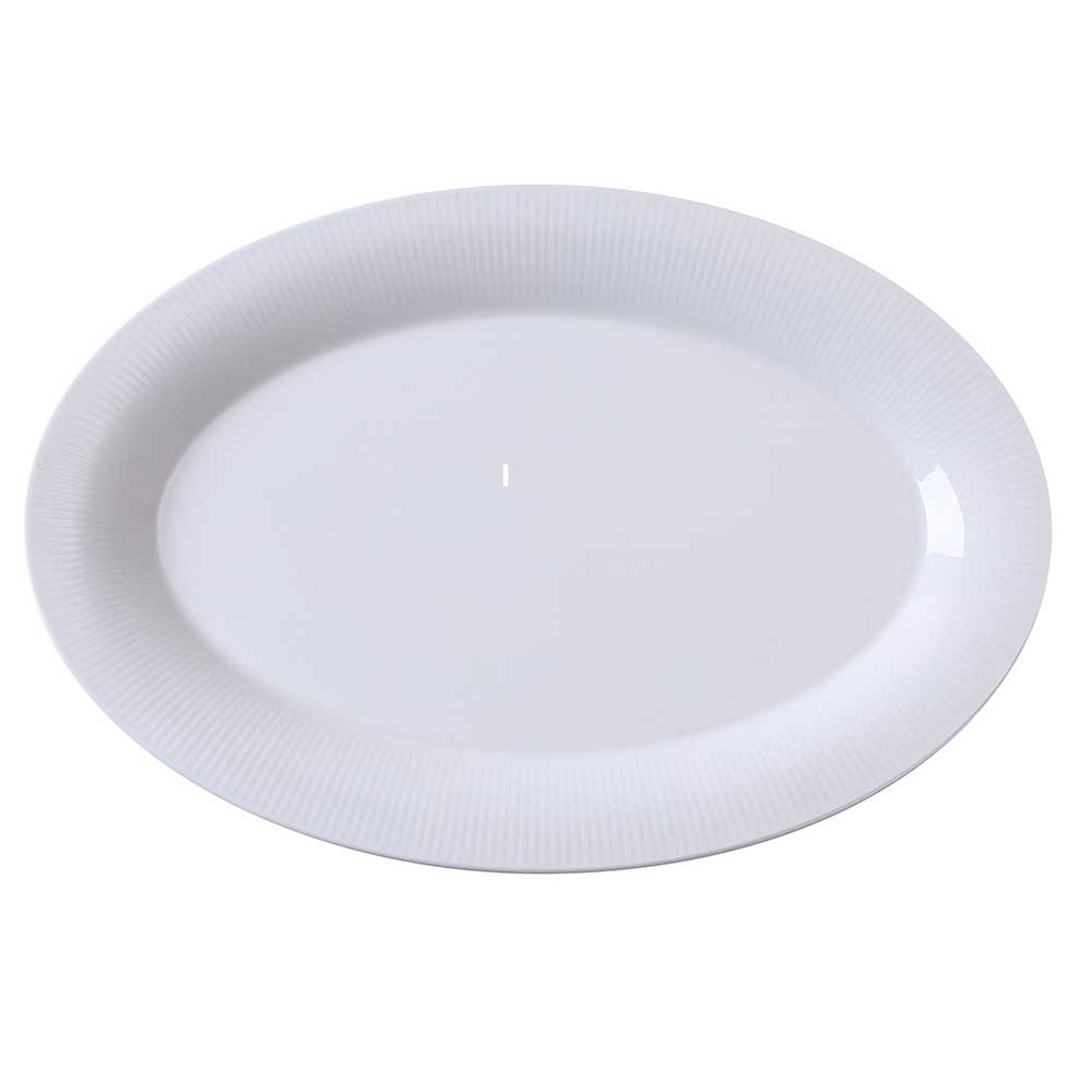 Yanco Siena Porcelain Oval Platter, 10 x 7x 3/4 inch -- 24 per case.