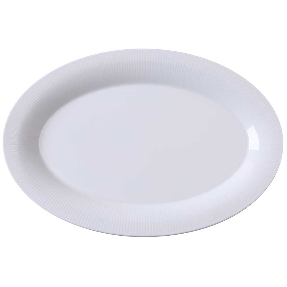 Yanco Siena Porcelain Oval Platter, 12 x 8 3/4 x 1 inch -- 12 per case.