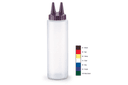 Traex Twin Tip Clear Squeeze Dispenser, 8 Ounce -- 12 per case.
