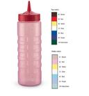 Traex Twin Tip Clear Bottle Standard Squeeze Dispenser, 32 Ounce -- 12 per case.