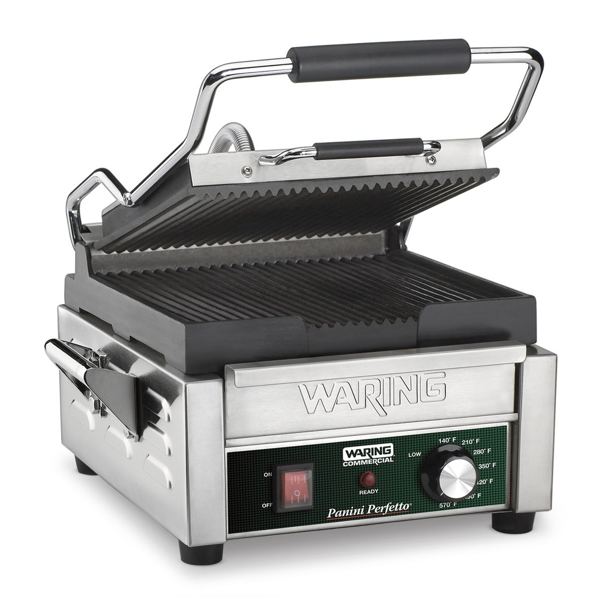Waring Italian Style Commercial Panini Perfetto Compact Panini Grill, 120 Volt.
