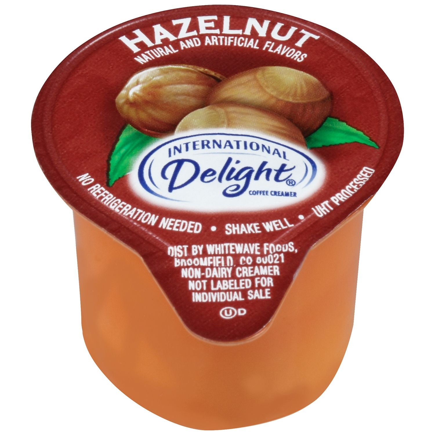 International Delight Classic Hazelnut Gourmet Coffee Creamer, 13 Milliliter -- 288 per case.