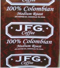 JFG Medium Roast 100 Percent Colombian Portion Pack Coffee, 1.75 Ounce -- 72 per case.