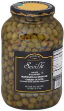 Seville 340/360 Stuffed Manzanilla Queen Olive, 1 Gallon -- 4 per case.