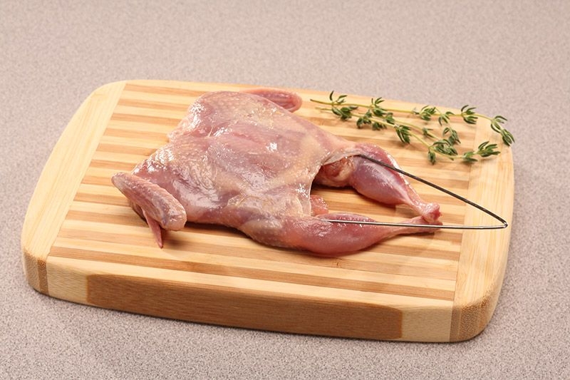 Manchester Farms Semi Boneless Quail, 3-4 Ounce -- 24 per case.