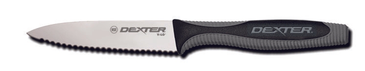 Dexter Russell V Lo Scalloped Paring Knife, 3 1/2 inch -- 12 per case.