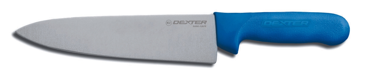 Dexter Russell Sani Safe Cooks Knife with Blue Handle, 8 inch -- 6 per case.