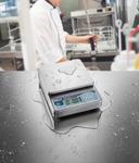 Edlund Digital Portion Scale with Standard Stainless Steel Platform, 6 x 6 3/4 inch.