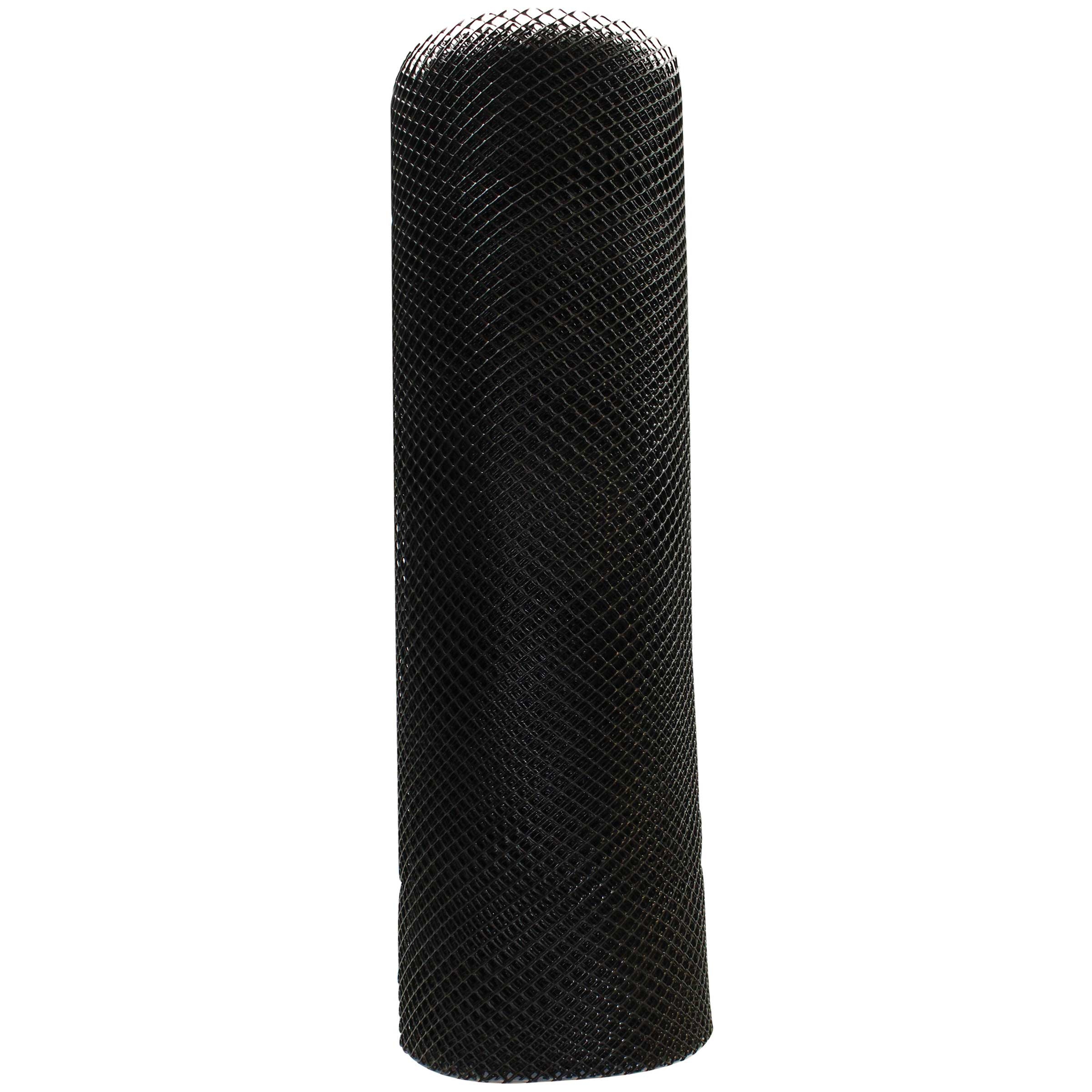 Tablecraft Black Bar Mesh Roll, 2 inch x 40 feet