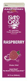 Island Oasis Red Raspberry Beverage Mix, 32 Fluid Ounce -- 12 per case.
