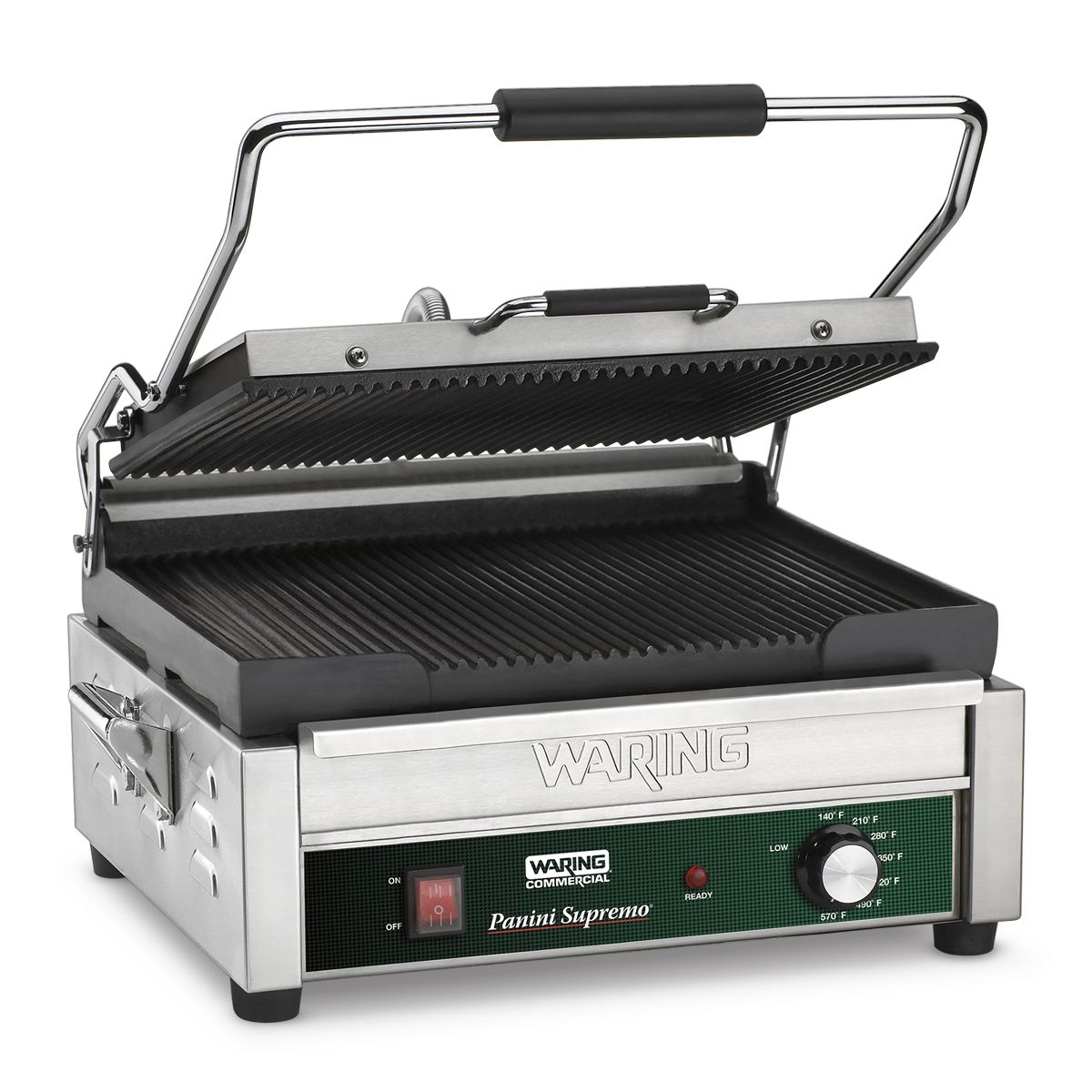 Waring Commercial Single Large Panini Supremo Grill, 14 1/2 x 11 inch.