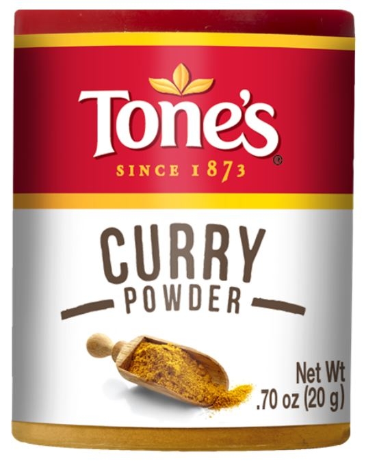 Tones Curry Powder - 0.7 oz. jar, 144 per case