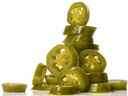 Savor Imports Nacho Sliced Green Jalapeno Pepper, 99 Ounce -- 6 per case