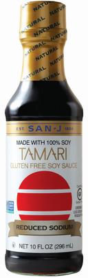 San J Reduced Sodium Tamari Soy Sauce, 10 Ounce -- 6 per case.