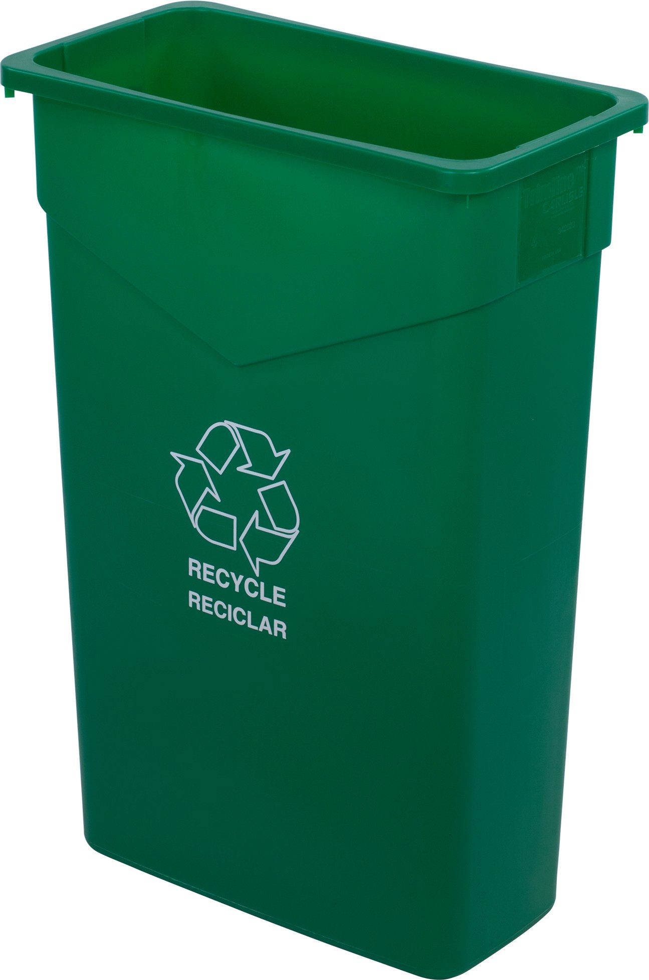 Green TrimLine Plastic Recycle Waste Container 23 Gallon -- 4 per case