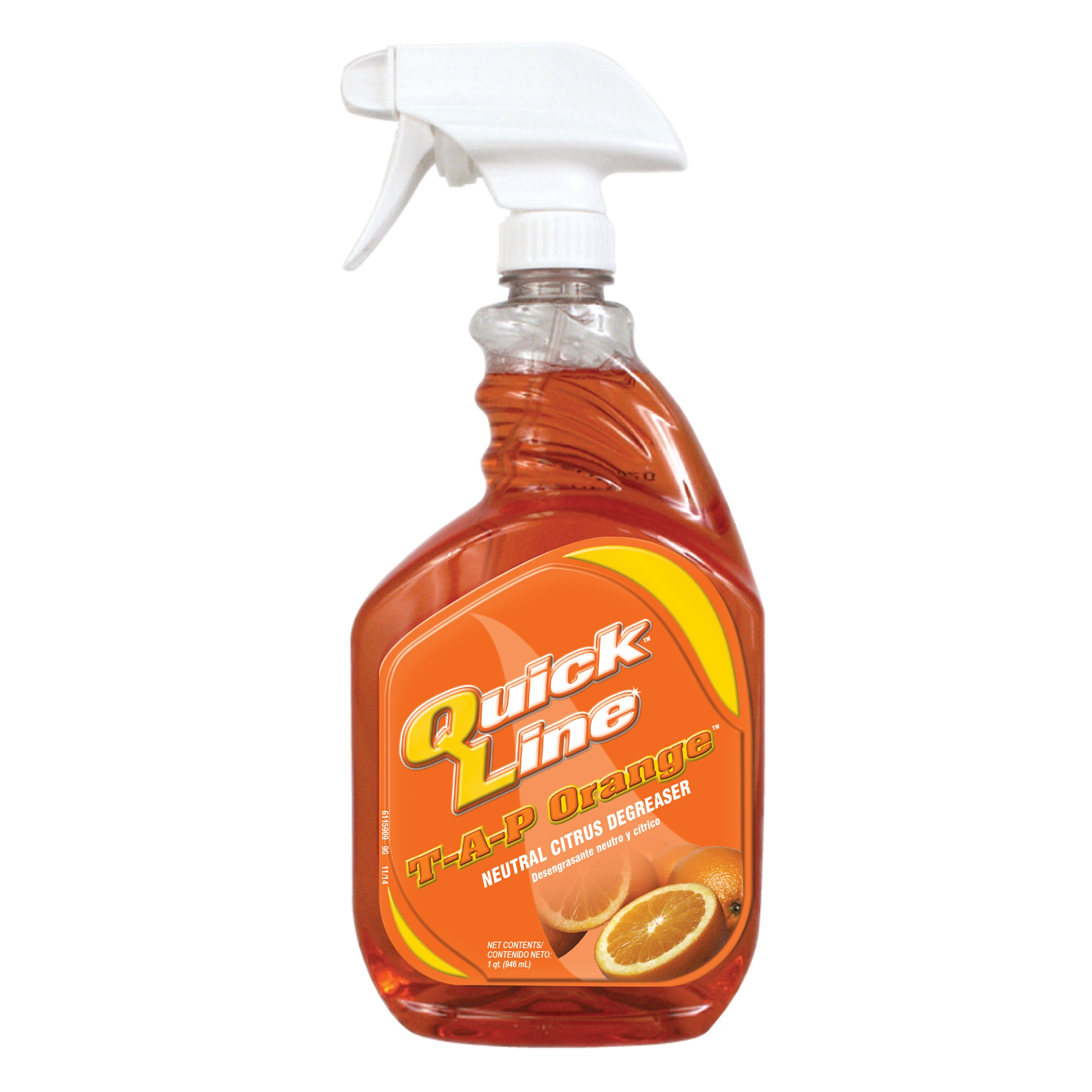 US Chemical Quick Line T-A-P Orange Citrus Neutral Floor Cleaner, 32 Ounce -- 6 per case.
