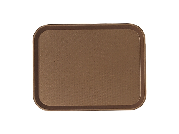 Cambro Fast Food Tray, Brown, 13 13/16 X 17 3/4 inch -- 12 per case.