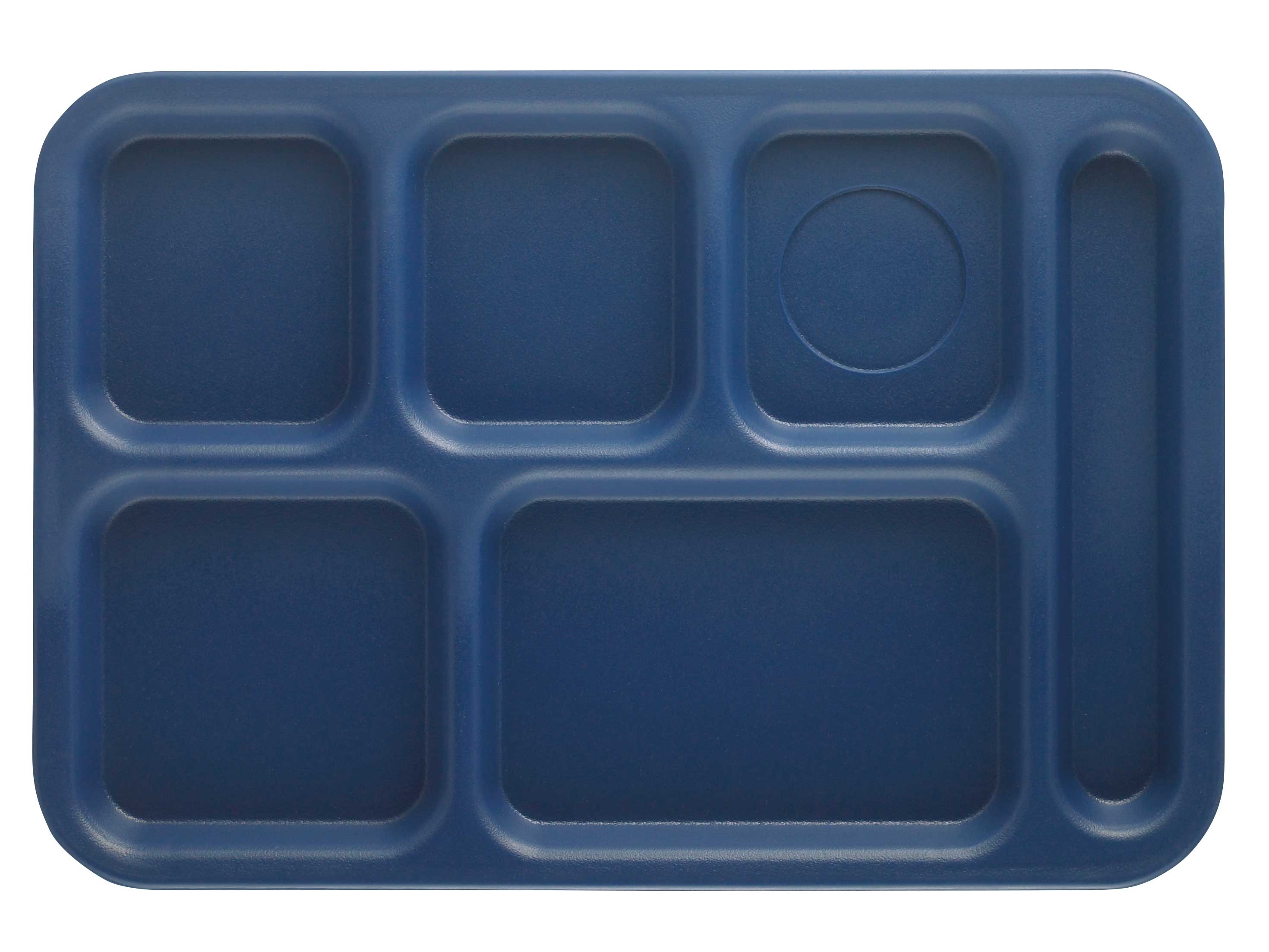 Cambro Penny Saver 6 Compartment School Tray, Navy Blue, 10 x 14.5 inch -- 24 per case.