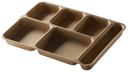 Cambro Co Polymer Six Compartment Separator Tray, Tan, 7/8 X 14 X 1 3/8 inch -- 24 per case.